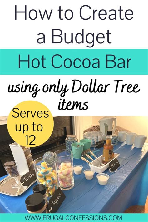 Create a Hot Chocolate Bar on a Budget (from Dollar Tree)