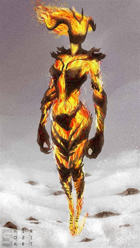 ArtStation - Flame Thrall skyrim concept art