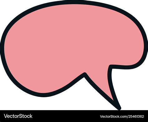 Speech bubble message icon Royalty Free Vector Image