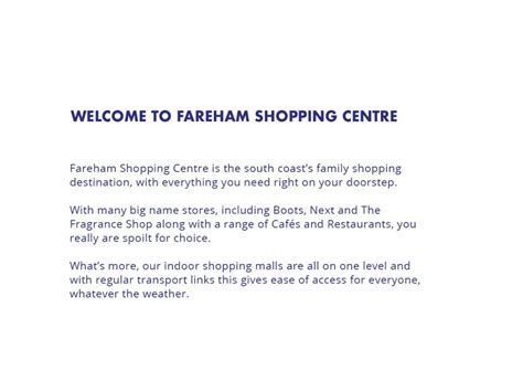 Fareham Shopping Centre – Find it, Love it, Fareham's got it