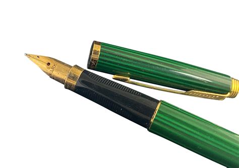 stylo plume Parker 75 Laqué Malachite 1980's Etat Neuf - Atelier Lesoon