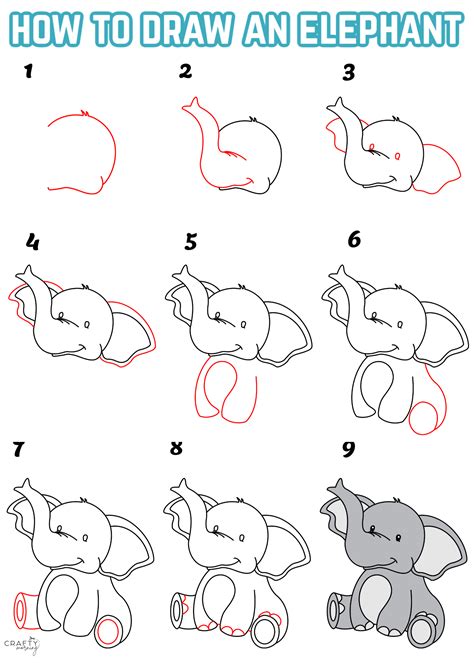 How to Draw an Elephant Tutorial - Crafty Morning