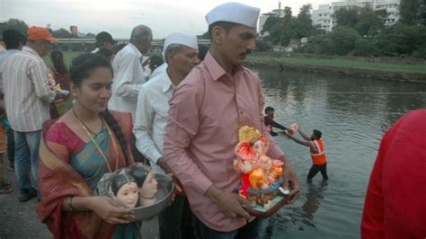 Ganpati Visarjan: More than 48,000 idols immersed in Mumbai on 6th day ...