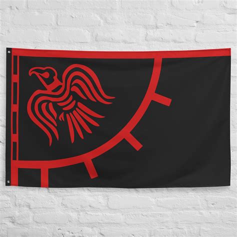 Große Wikinger Flagge Flagge Fahne 100% Polyester mit 2 Eisen Ösen ...