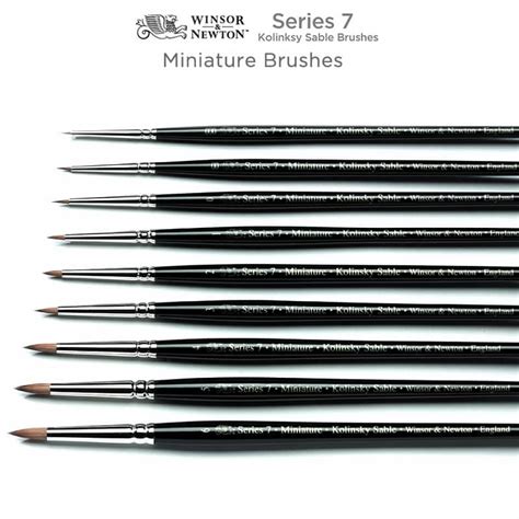 Miniature Winsor & Newton Series 7 Kolinsky Sable Round Brushes | Jerry's Artarama