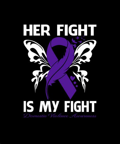 Her Fight Is My Fight DOMESTIC VIOLENCE AWARENESS Butterfly Drawing by ...