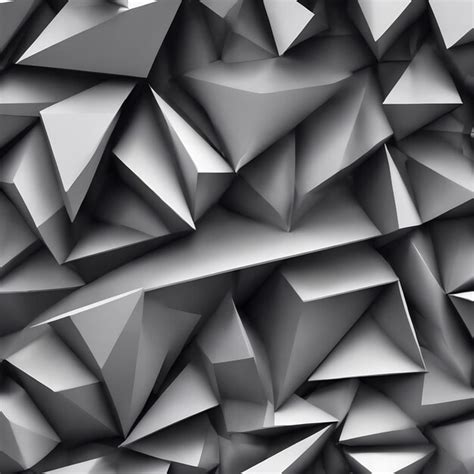 Premium Photo | Abstract gray geometric shapes of triangles