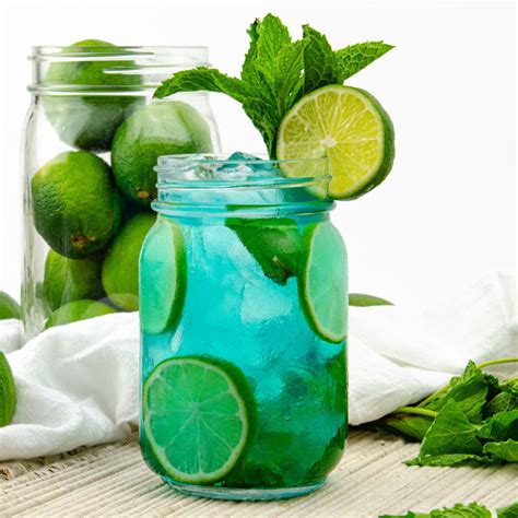 Blue Mojito - Mason Jar Recipe