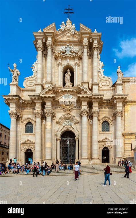 Cathedral Square and the Cathedral of Syracuse (Duomo di Siracusa), formally the Cattedrale ...