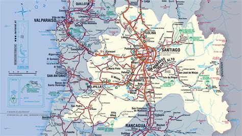 Mapa de santiago de chile