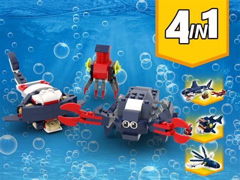 Custom Instructions 31088 Sea Creatures Alternative Build