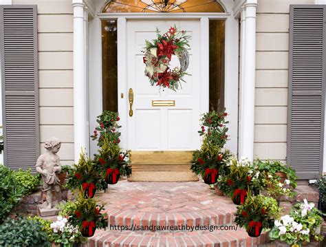 Poinsettia Wreath Red Poinsettia Farmhouse Wreath - Etsy