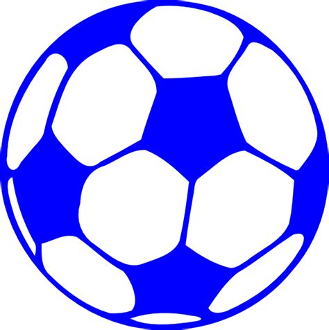 Blue Soccer Ball Clip Art at Clker.com - vector clip art online, royalty free & public domain