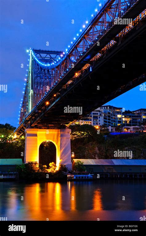 BRISBANE, Australia - Brisbane's Story Bridge at night Stock Photo - Alamy