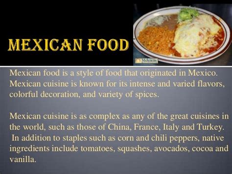 Interesting unknown facts about mexican cuisine