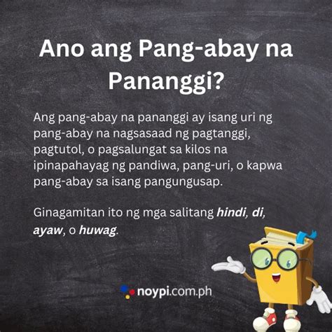 Pang-abay na Pananggi: Ano ang Pang-abay na Pananggi at mga Halimbawa ...