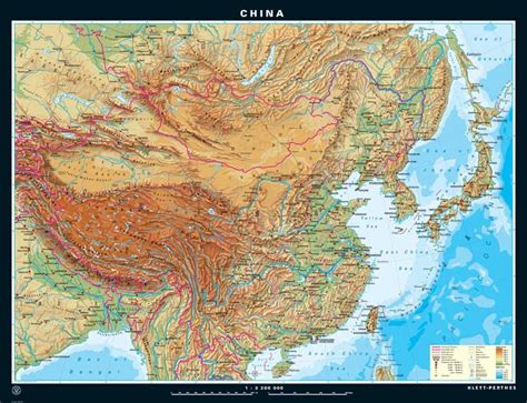 China topographic map - Topographic map China (Eastern Asia - Asia)