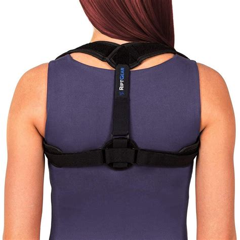 RiptGear Posture Corrector for Women and Men Adjustable Shoulder Back Brace - Walmart.com ...