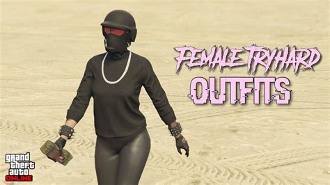 3 EASY TRYHARD OUTFITS FEMALE | GTA 5 ONLINE - YouTube