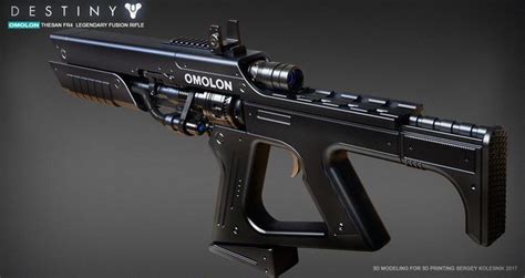 5 Inspired For Futuristic Gun 3d Model