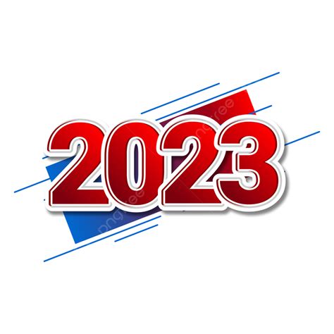 New Year 2023 Vector Hd Images, New Year 2023 Red, 2023, Happy New Year 2023, Happy New Year ...