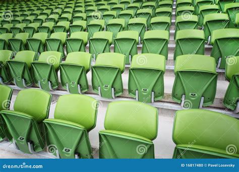 Rows of Seats in Empty Stadium Stock Photo - Image of empty ...