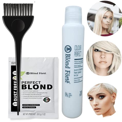 Blond Forte Perfect Blond DIY Premium Hair Bleach Lightening Powder Kit ...