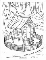 120  Treehouse Coloring Pages For Kids & Adults Free Printable PDFs sketch template