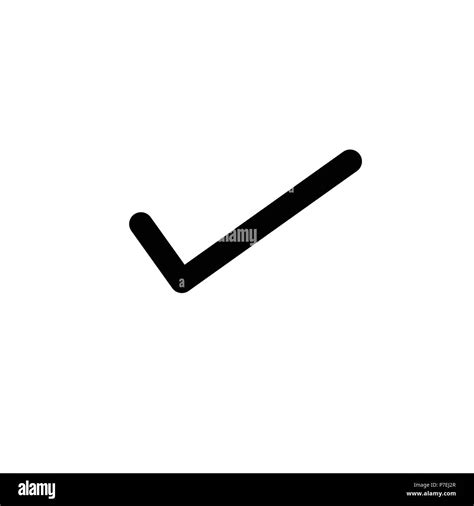 Check mark or tick sign. Easily editable, colorable EPS 8 vector icon isolated on transparent ...