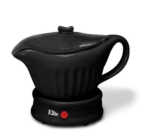 Elite Cuisine EGW-08L Maxi-Matic 17-Ounce Gravy Warmer with Lid, Black ...