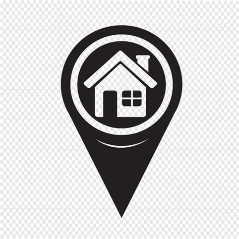 Map Pointer Home icon 644822 Vector Art at Vecteezy