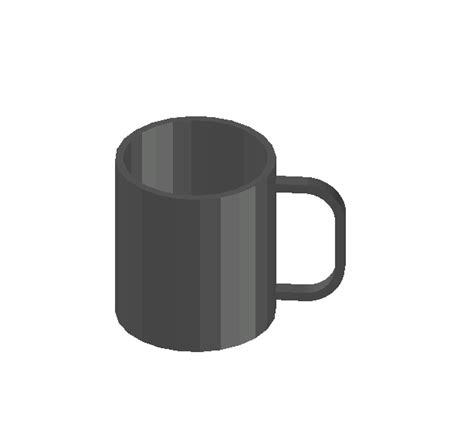 Large mug design AutoCAD 3d model .dwg | Thousands of free AutoCAD drawings