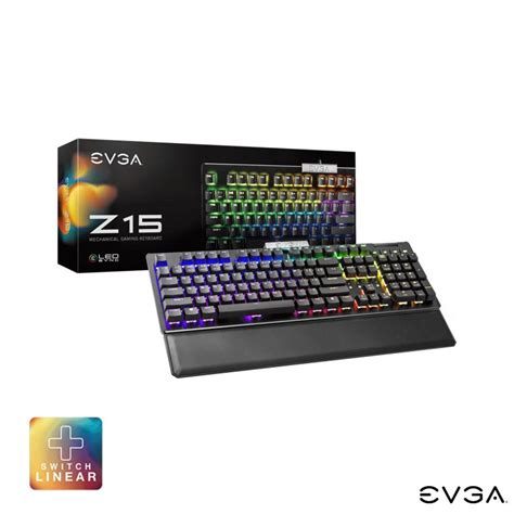 EVGA Z20 RGB Optical Mechanical Gaming Keyboard, RGB Backlit LED ...