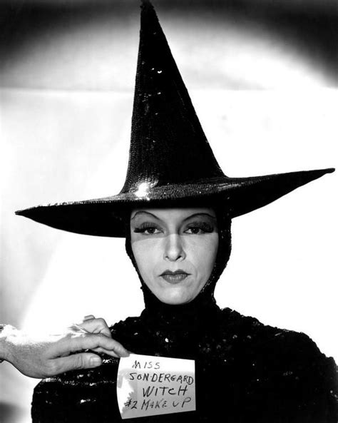 Make up test shot of actress Gale Sondergaard, originally cast as the Wicked Witch of the West ...