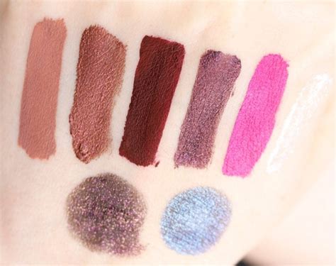 Black Moon Cosmetics Liquid Lipsticks - Swatches on Pale Skin