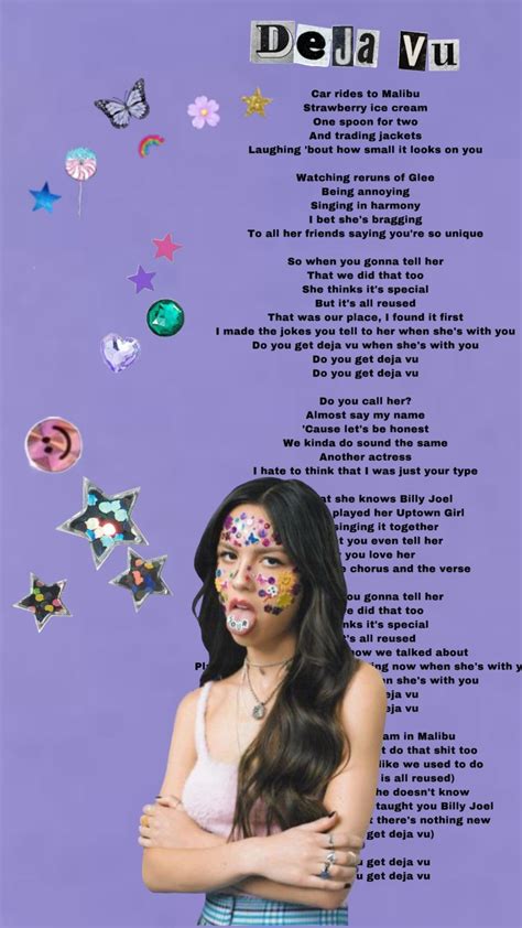 Olivia Rodrigo wallpaper Deja vu from album sour | Letra de perfect, Fotos para perfil bonitas ...