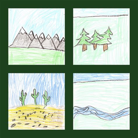 Landforms Drawing at GetDrawings | Free download