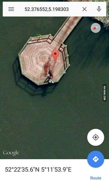 I think that is a dead body, Google Map. And I think these coordinates ...