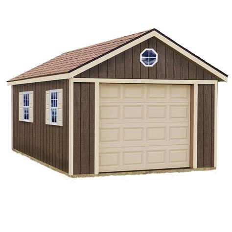 Best Barns Sierra 12 ft. x 24 ft. Wood Garage Kit without Floor sierra_1224 - The Home Depot