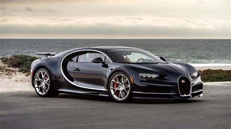 Fonds d'ecran 1920x1080 BUGATTI 2016-17 Chiron Noir Métallique Luxe Voitures télécharger photo