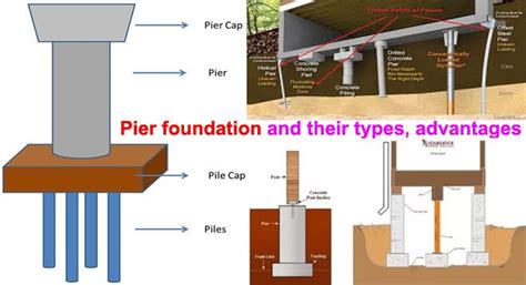 Pier foundation and their types, advantages