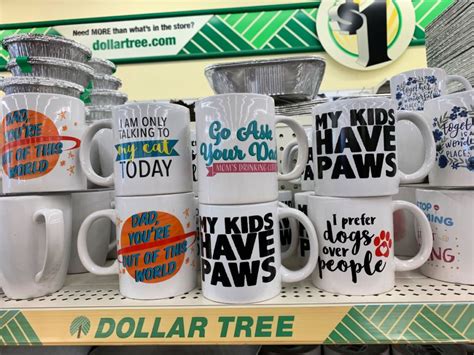 Fun Coffee Mugs Only $1 at Dollar Tree