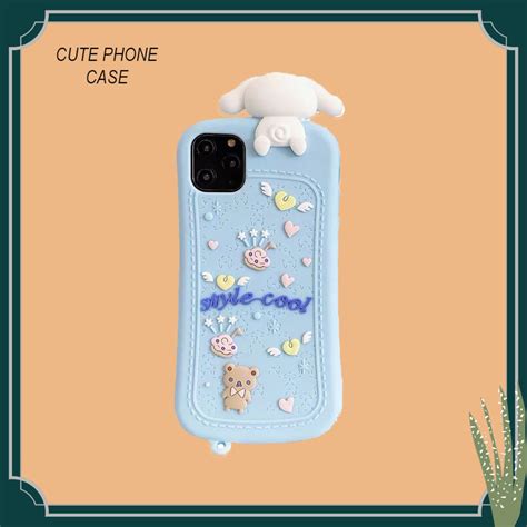 Sanrio Cinnamoroll Cute Soft Phone Case For iPhone/Samsung 12 | Etsy