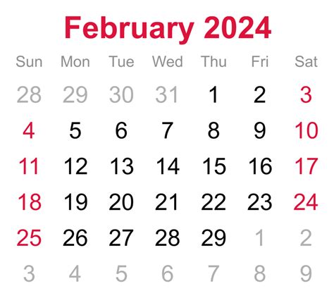 February 2024 PNGs for Free Download