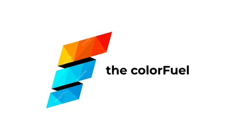 Premium Vector | A colorful letter f logo for the color fuel company