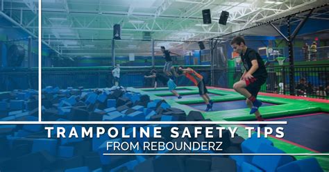 Jump safely- trampoline safety tips from Rebounderz Family Fun Center