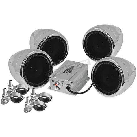 Boss Audio Chrome 1000-Watt Bluetooth 3 in. Speaker Kit - MC470B Harley ...