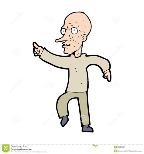 Cartoon Angry Old Man Royalty Free Stock Photography - Image: 37036947