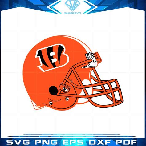 Cincinnati Bengals Helmet SVG NFL Football Players Cutting File