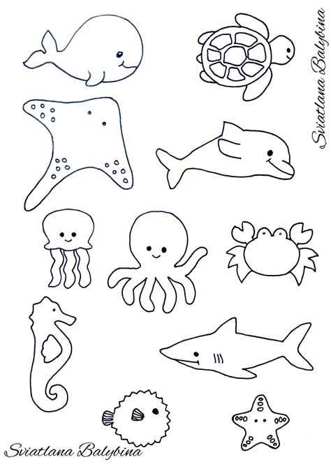 Free Printable Animal Shapes Templates - Coloring Easy for Kids